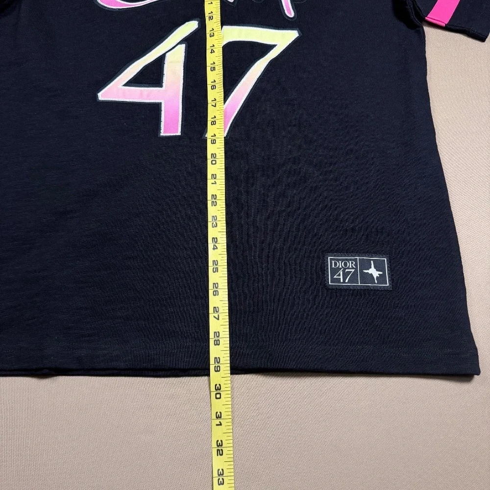 DIOR MEN'S 47 BLACK LEWIS HAMILTON EDITION T-SHIRT SIZE LARGE REGULAR EXCELLENT - Picture 3 of 9